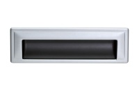 Ручка врезная 128мм, отделка титан/хром матовый лакированный
