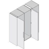 Concepta 50 Комплект фурнитуры для 1-ой двери (50кг/Н2301-2800мм)