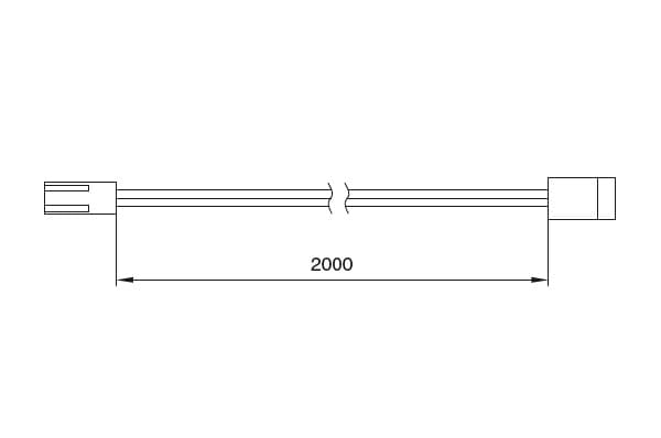 HW.001.016 Кабель соединительный для LED Flexible, L=2000мм