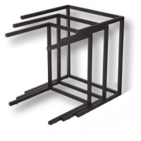 KAX-0141-B13 Опора мебельная (комплект из 3-х опор), цвет - черный