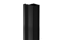 Профиль вертикальный боковой, для 18мм ДСП, L=4500мм, отделка черный шлифованный