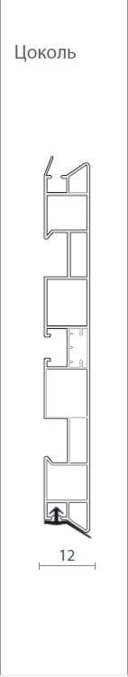R46001583801 Цоколь пластиковый R4600 L 4 метра H=150, цвет венге rovere moro