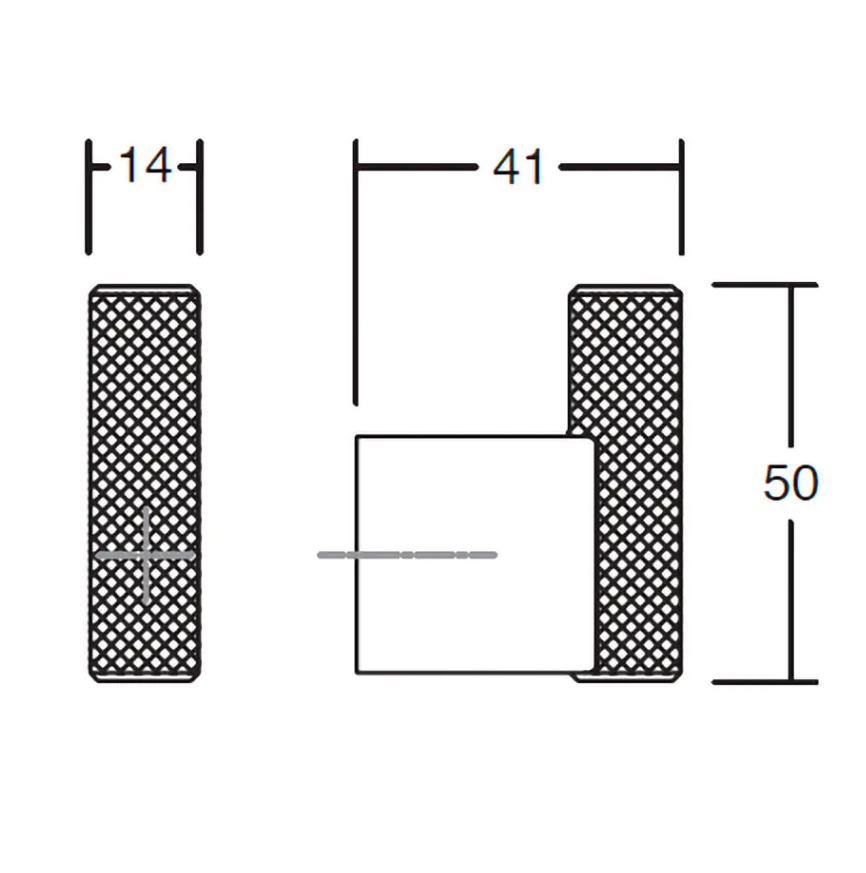 Крючок GRAF, 7009014L30, черный, 14x42x50 мм, Viefe