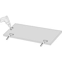 HK-XS Крепление фасада для узких алюм. рамок. 20K4101A  FRO-B  V20  NI