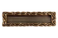 Ручка врезная 128мм, отделка бронза "Орваль"