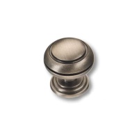 0712-015 Ручка кнопка латунь, старое серебро