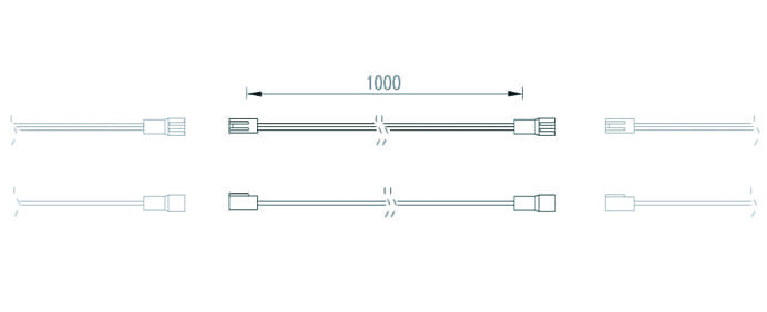6LC10006 Удлинитель для светильников с разъемом MicroNET xT