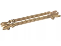 Ручка-скоба 128мм, отделка золото матовое "Милан"