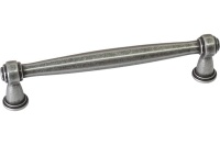 Ручка-скоба 128мм, отделка железо античное черное