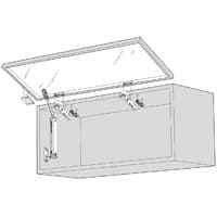 HK-XS Крепление фасада для узких алюм. рамок. 20K4101A  FRO-B  V20  NI