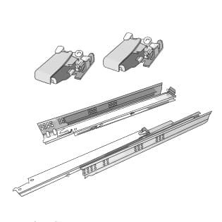 Шариковые направляющие для выдвижных ящиков схема установки