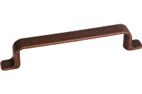 Ручка-скоба 128мм, отделка медь античная