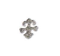 702810-001CAL Swarovski elements Декоративная накладка Valentina, цвет серебро