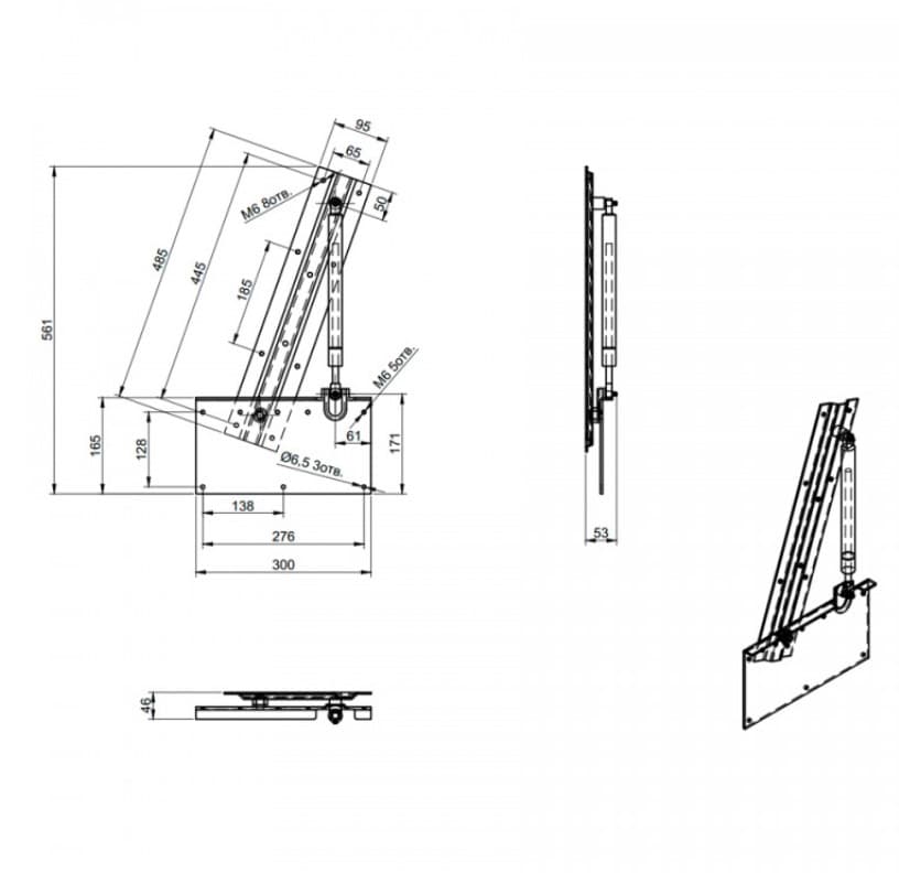 Механизм шкаф-кровать (изделие 582)