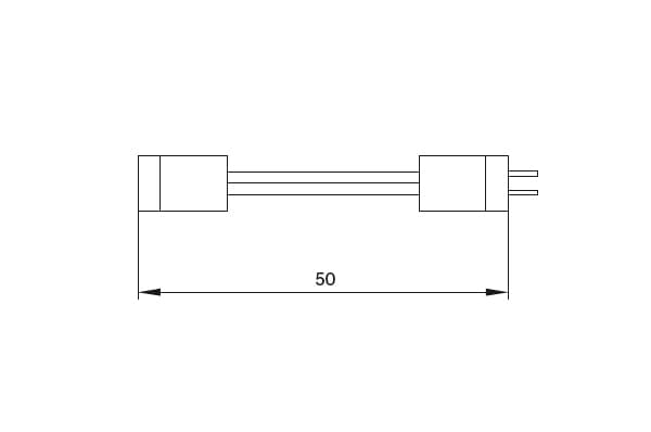 HW.001.017 Кабель соединительный для LED Flexible, L=50мм