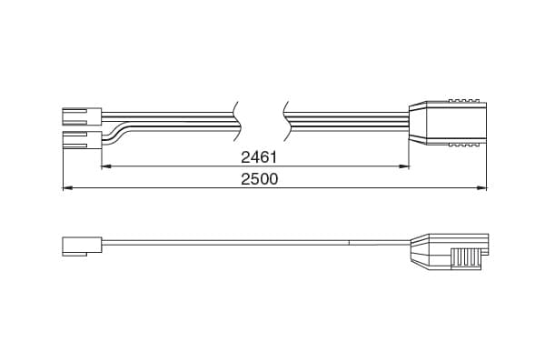 DVRPC Провод питания 2500 мм, для LED Monorail