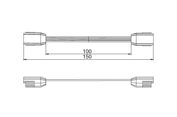 DVRPTC Провод соединительный 150 мм, для LED Monorail