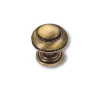 0712-013 Ручка кнопка латунь, старая бронза