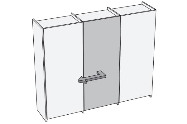 PLKITANCXSX Plano Комплект фурнитуры для центральной двери (левой)