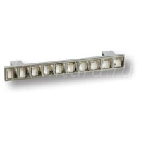 7162.0096.026 Ручка скоба с кристаллами Swarovski, глянцевый хром 96 мм