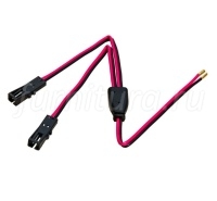 15.009.10.024 Соединительный провод  AWM2468 AWG22  (2x0,34mm2) , вх. 100мм , вых. -  разветвитель 2