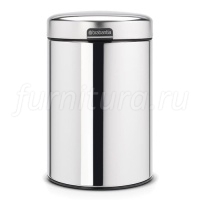 115547 Мусорный бак Brabantia NewIcon настенный 3л, полированная сталь