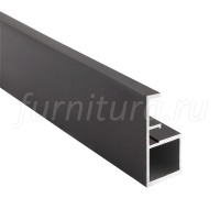 SECRET MAXI Профиль рамочный узкий с интегрированной ручкой, черный (анод), L-2700