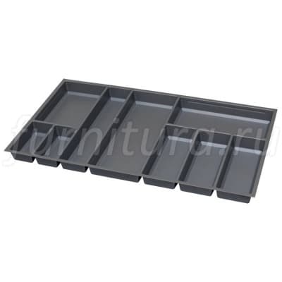 Лоток для столовых приборов для ящиков Blum Tandembox в базу 900мм, орион серый