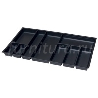 Лоток для столовых приборов для ящиков Blum Legrabox в базу 900мм, черный матовый