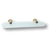 3511-71-320 Полка для ванных аксессуаров с чёрными кристаллами Swarovski, золото глянец