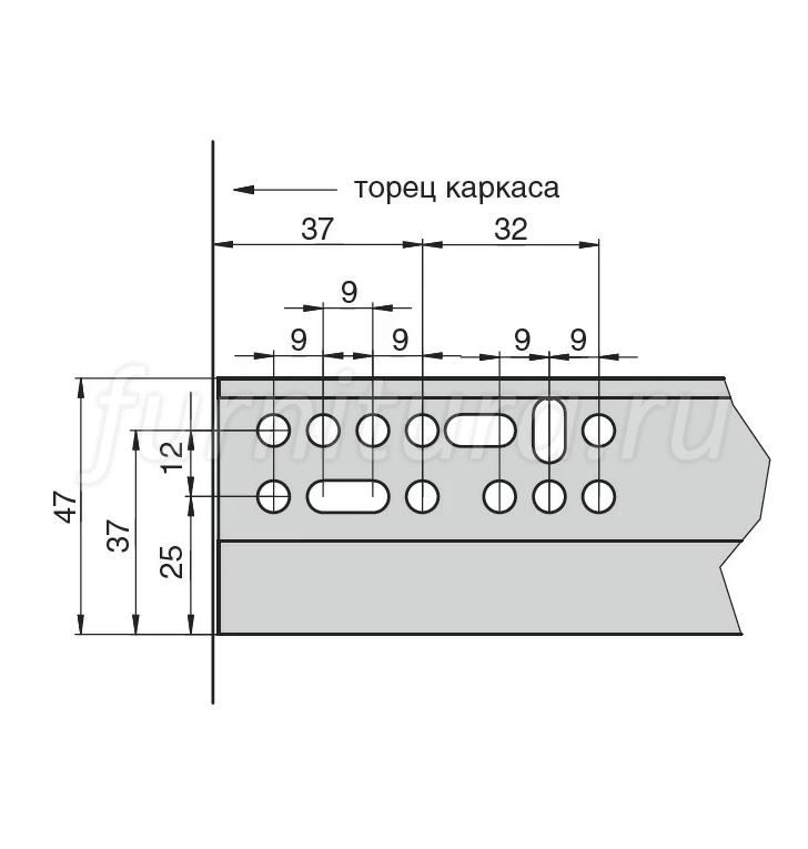 Мебельные шариковые направляющие для ящиков полного выдвижения