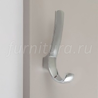 VERSA Крючок двухрожковый хром