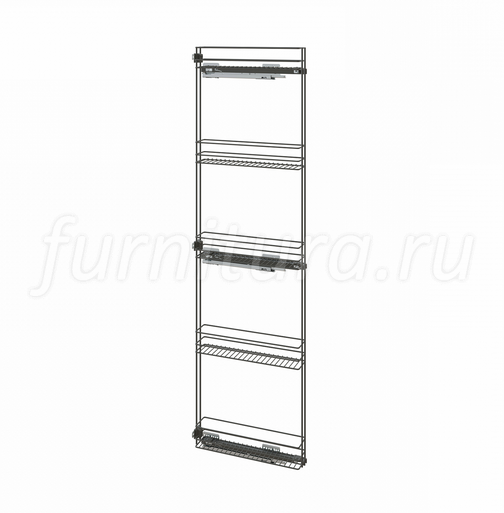 Бутылочница Классик LAVA Grey с доводчиком в высокие шкафы-колонны ...