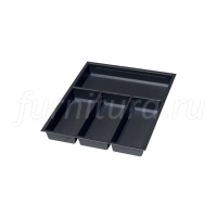 Лоток для столовых приборов для ящиков Blum Legrabox в базу 450мм, черный матовый