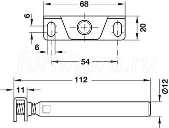 Полка скрытого крепления form