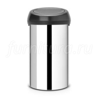 402586 Мусорный бак Brabantia TOUCH BIN 60л, полированная сталь