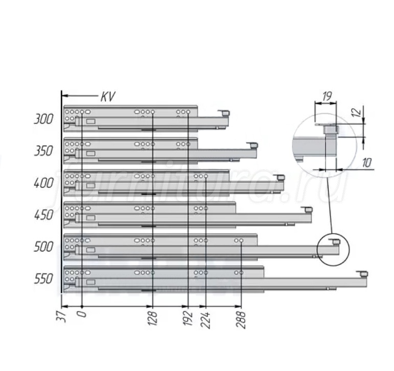 Крепления, полн. Vector ls направляющие. Направляющие pulse с доводчиком. Выдвижения, оцинк. Направляющие pulse с доводчиком.