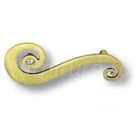 7182.0137.002.I Ручка скоба с кристаллом Swarovski, старая бронза 85 мм