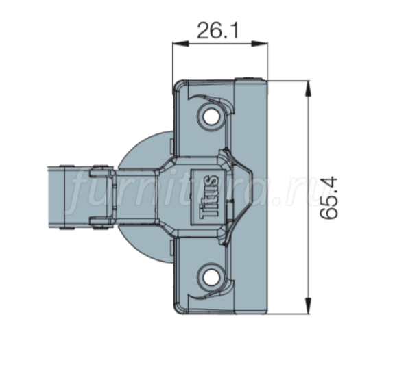 Мебельные петли с доводчиком titus