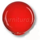 626RJ1 Ручка кнопка детская коллекция , выполнена в форме шара, цвет красный глянцевый