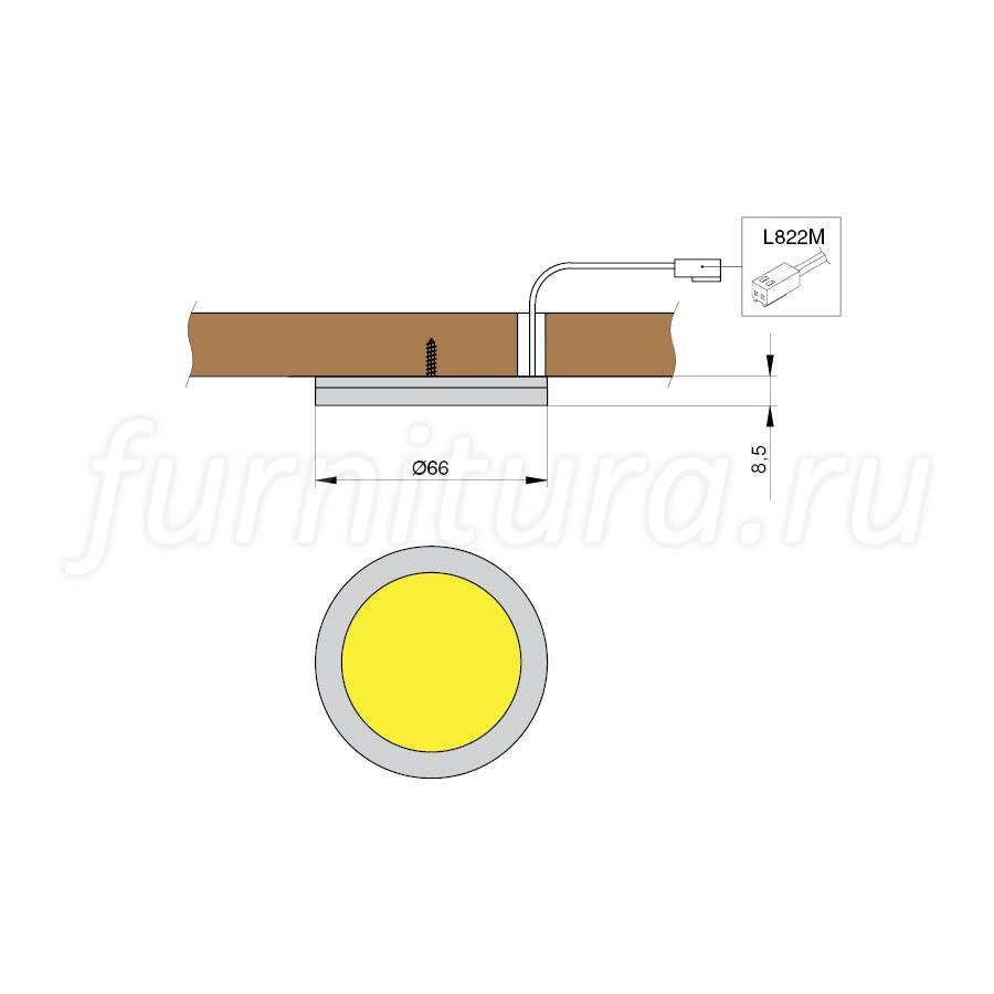 Ir датчик бесконтактный врезной 250w 100 240v