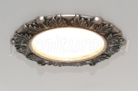 Комплект из 3-х светильников LED Acanthus, 3000K, отделка серебро античное