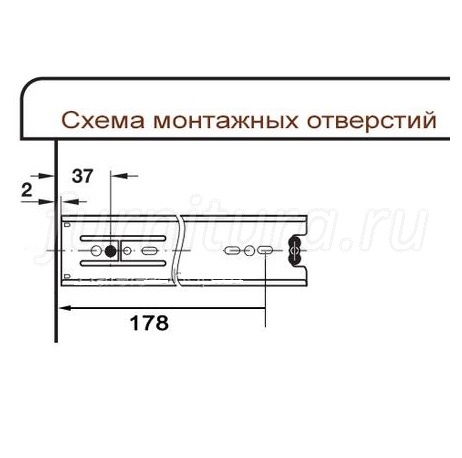 Размер мебельных направляющих для выдвижных ящиков