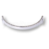 2574-005-160 Ручка скоба, латунь с кристаллами Swarovski, глянцевый хром 160 мм