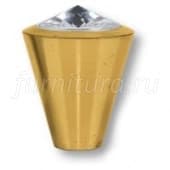 25.355.24.SWA.19 Ручка кнопка с кристаллом Swarovski эксклюзивная коллекция, глянцевое золото 24K