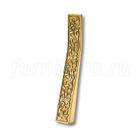 25141-003-32 Ручка скоба, латунь, эксклюзивная коллекция, цвет - глянцевое золото 32 мм