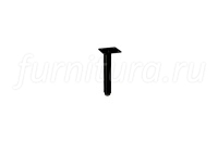 Ножка декоративная Риза, h.150, отделка черный бархат (матовый)