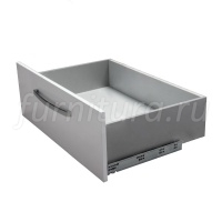 Выдвижной ящик LS BOX L 500 мм H 173 мм, серый металлик, с доводчиком
