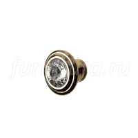PO194Z30G140C101 Ручка-кнопка, золото 24 карата,вставка-кристалл