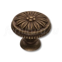 013035o Ручка кнопка классика, латунь, цвет покрытия античная бронза
